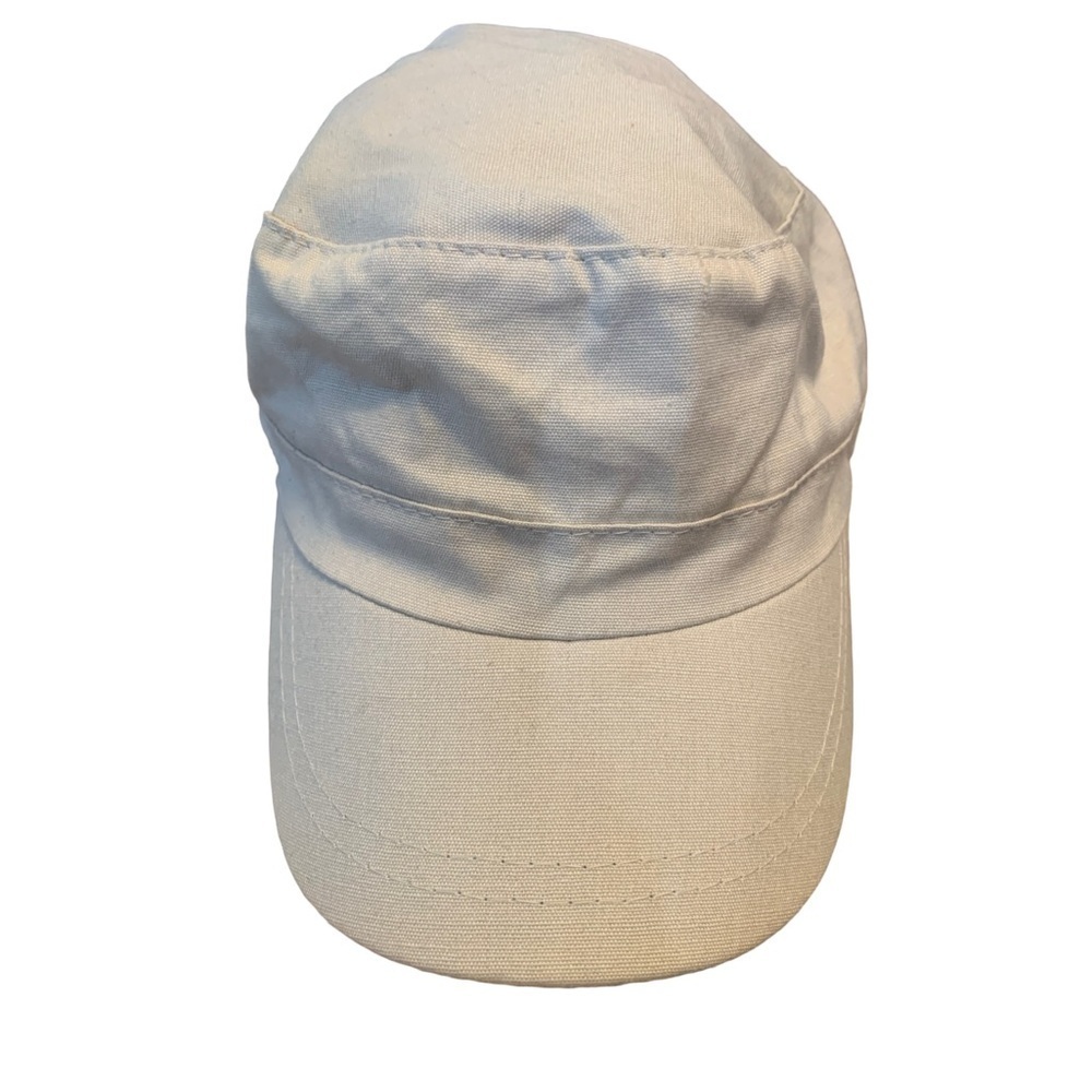 💜 Stylish White Cadet Cap - Adjustable & Versatile
